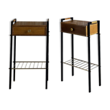 Pair of mid-century modern bedside tables