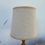 Old turned wooden lamp