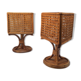 Vintage rattan lamps 70