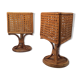 Vintage rattan lamps 70