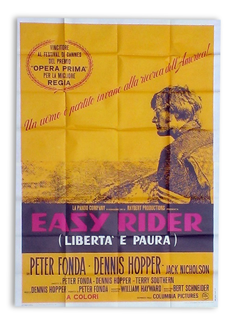 Affiche italienne originale de Easy Rider, Harley Davidson