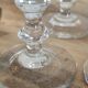 Ensemble de 6 flûtes « Caton » cristal fort – 19e siècle, Baccarat Saint Louis