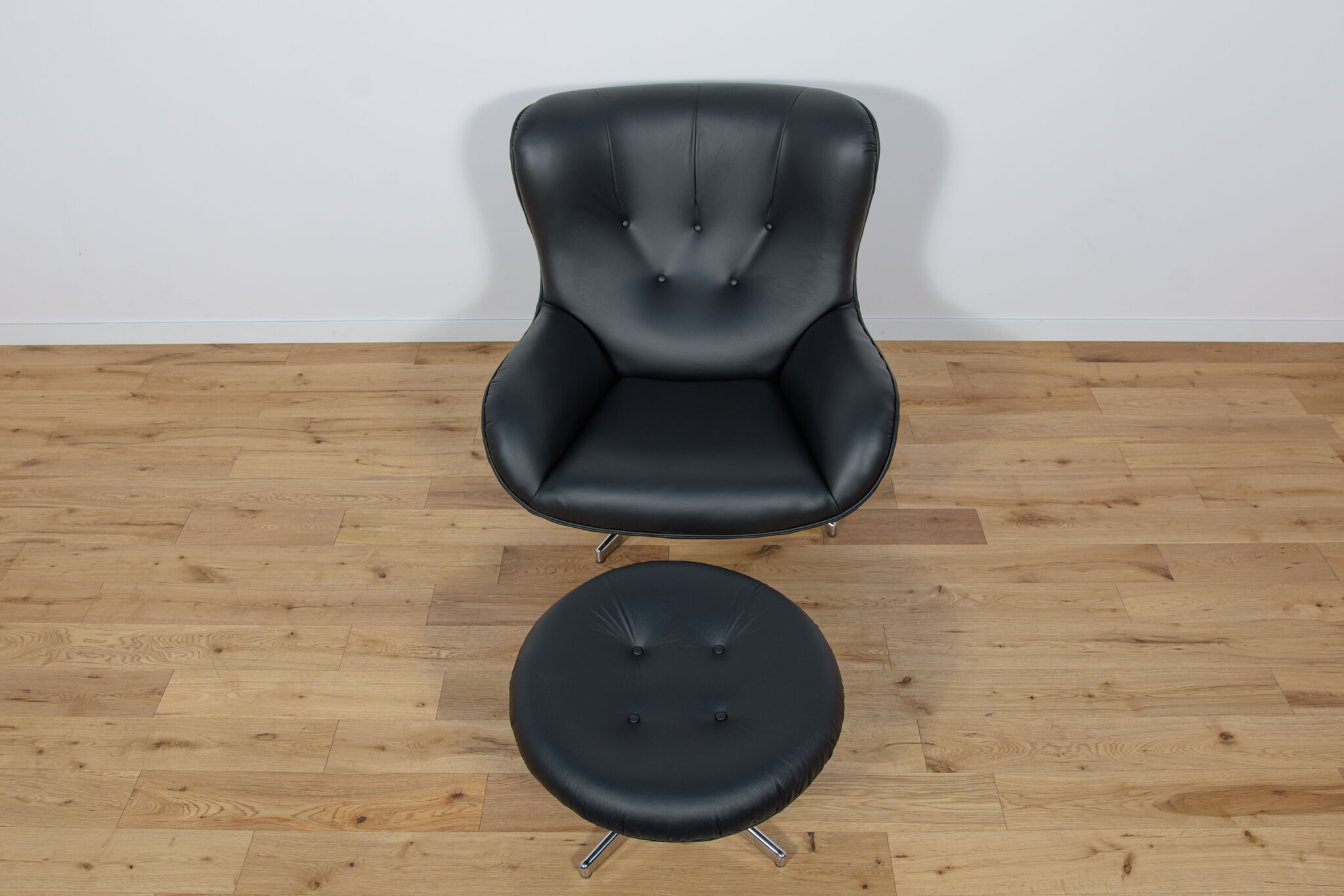 Armchair ML 214 with Ottoman by Illum Wikkelsø for Mikael Laursen 1960s