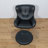 Armchair ML 214 with Ottoman by Illum Wikkelsø for Mikael Laursen 1960s