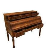 Bureau secrétaire en chêne ancien