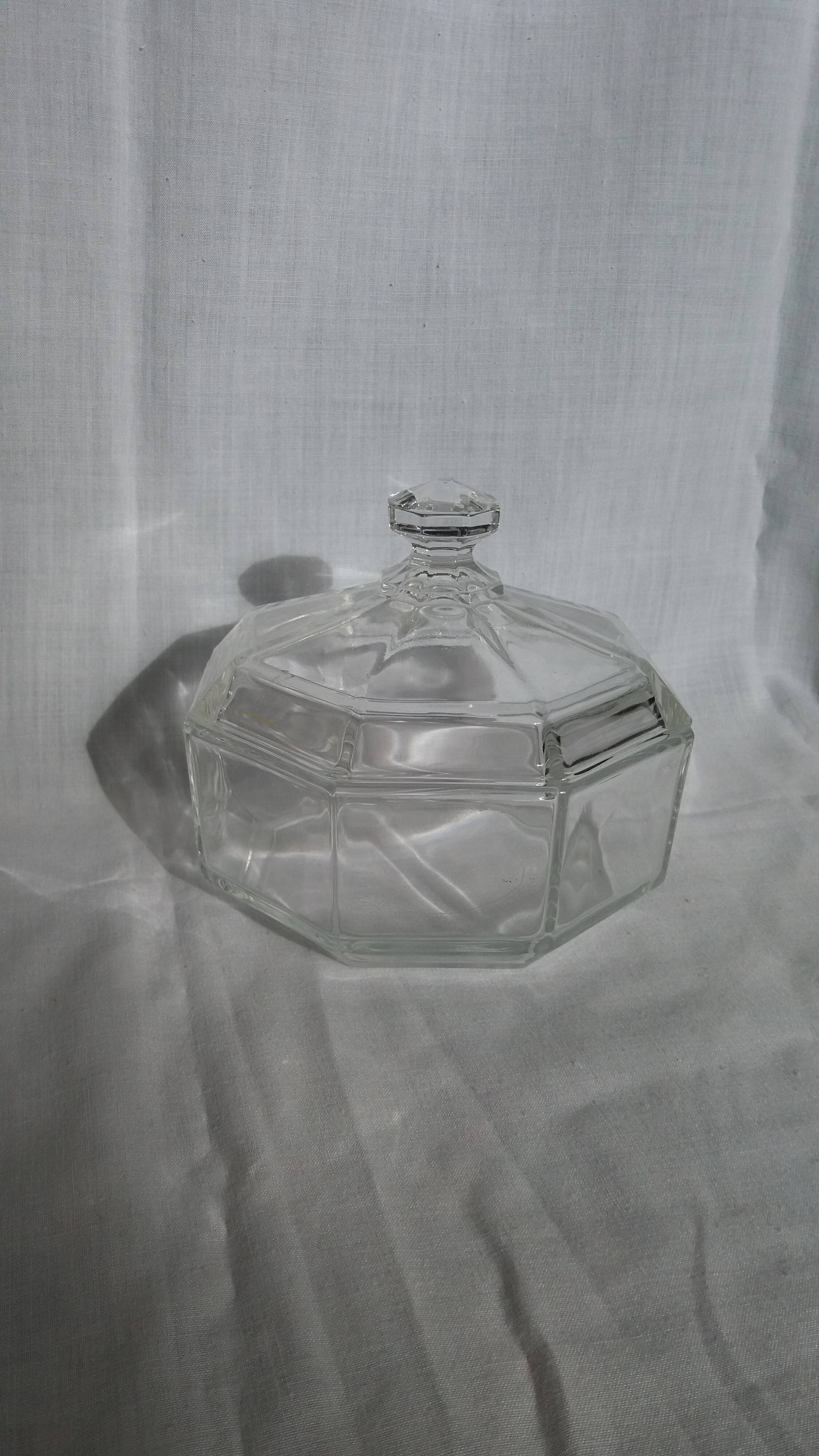 Arcoroc octagonal sugar bowl