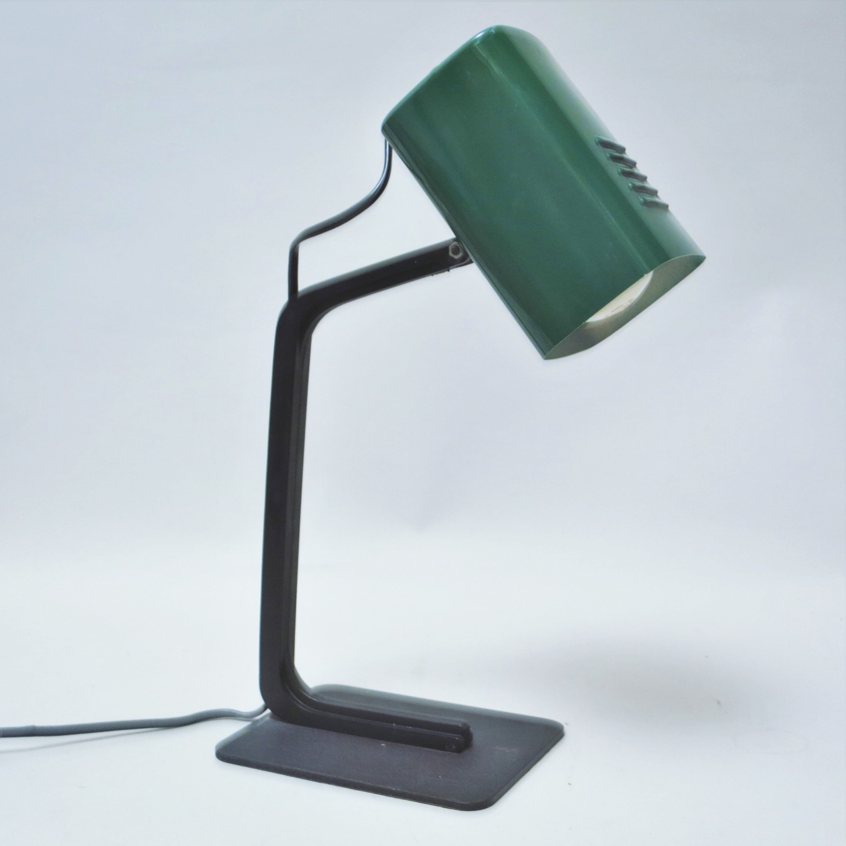 70s green reading lamp