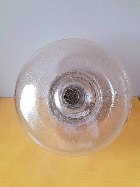Applique ou plafonnier space age en verre bullé 1970