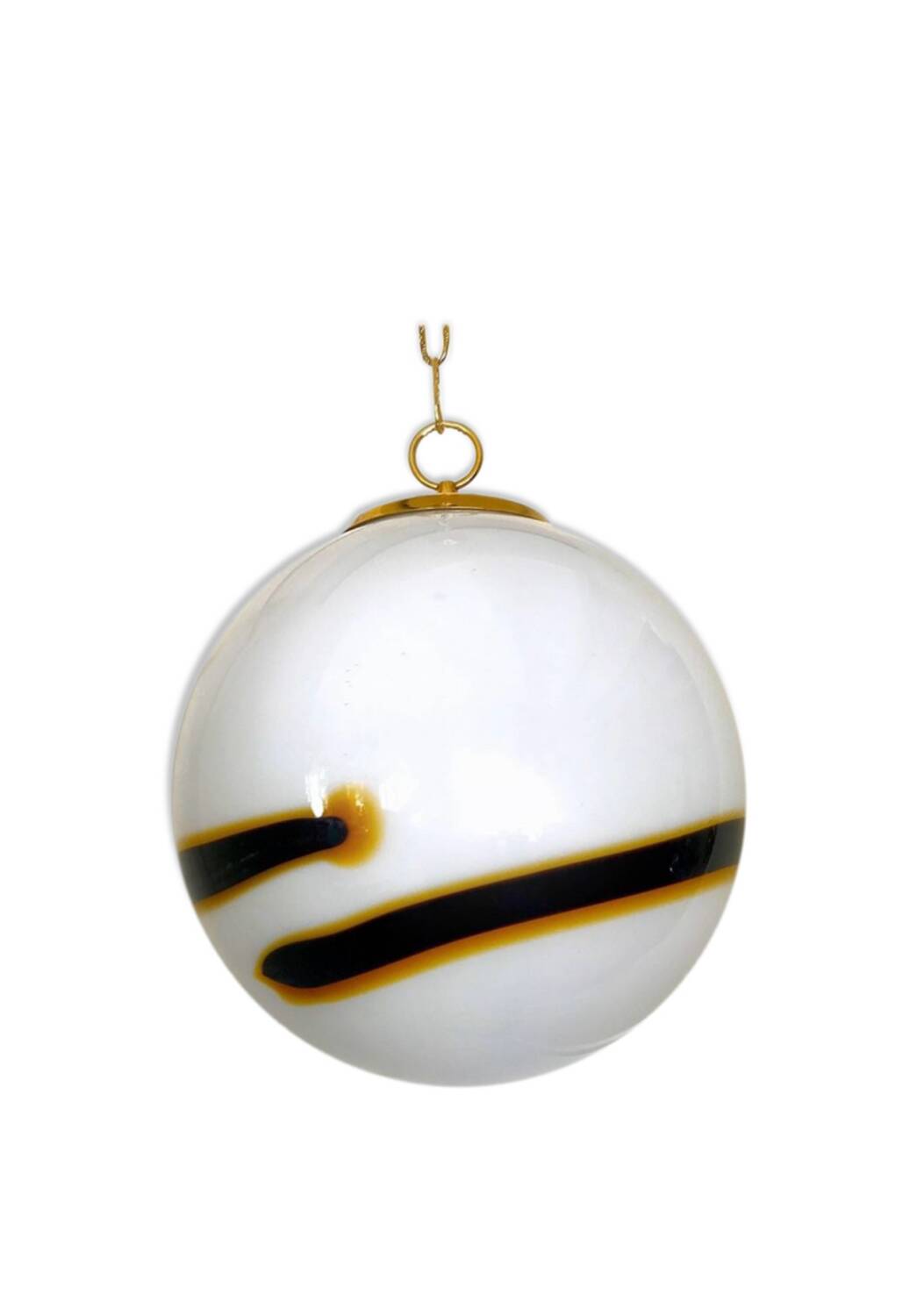 Vistosi Globe two-tone murano glass, Italy 1980