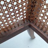Colonial wooden armchair and cannage