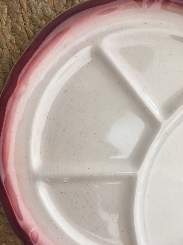 Vintage fondue plates Saint Amand