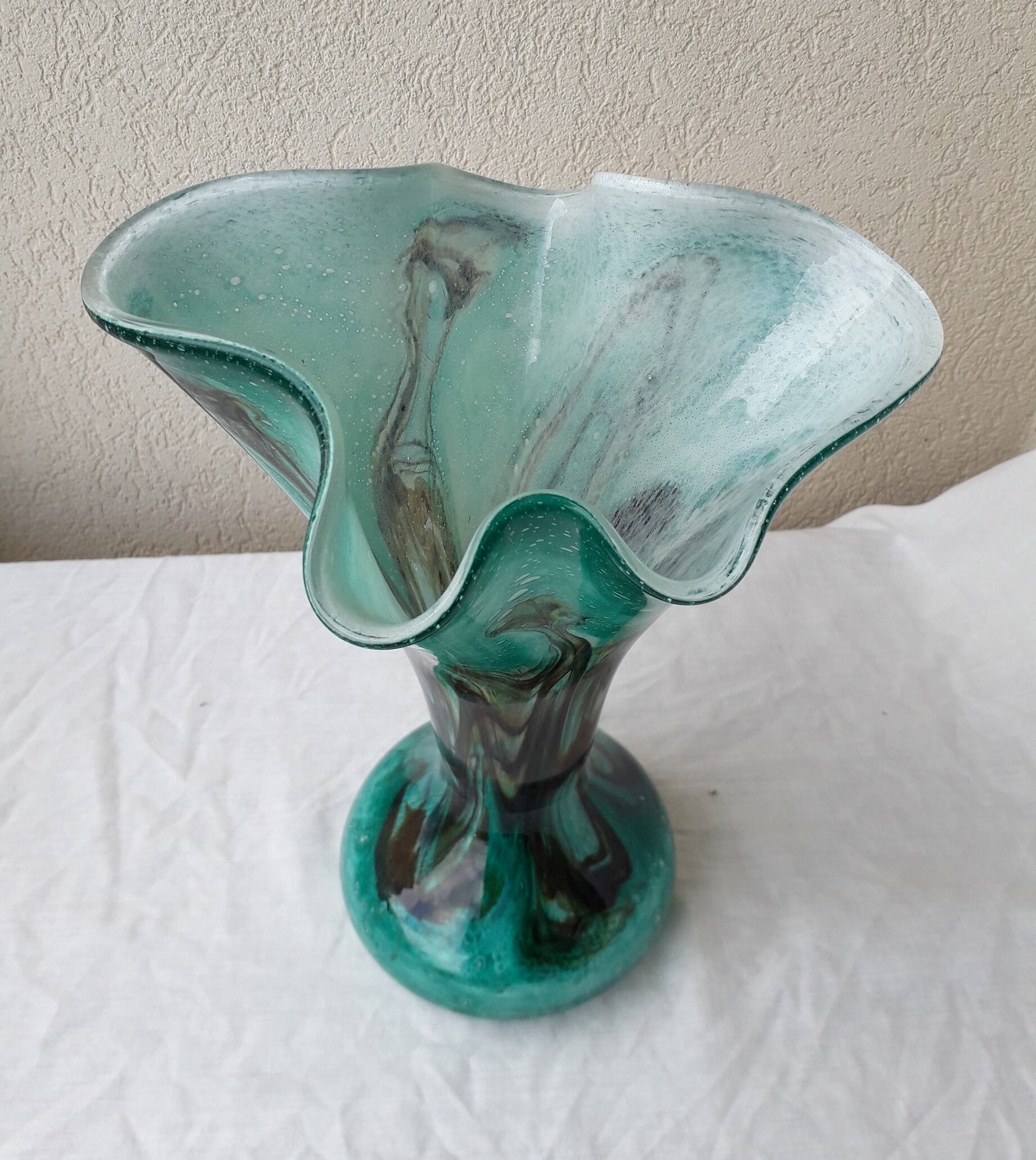 Blown glass vase