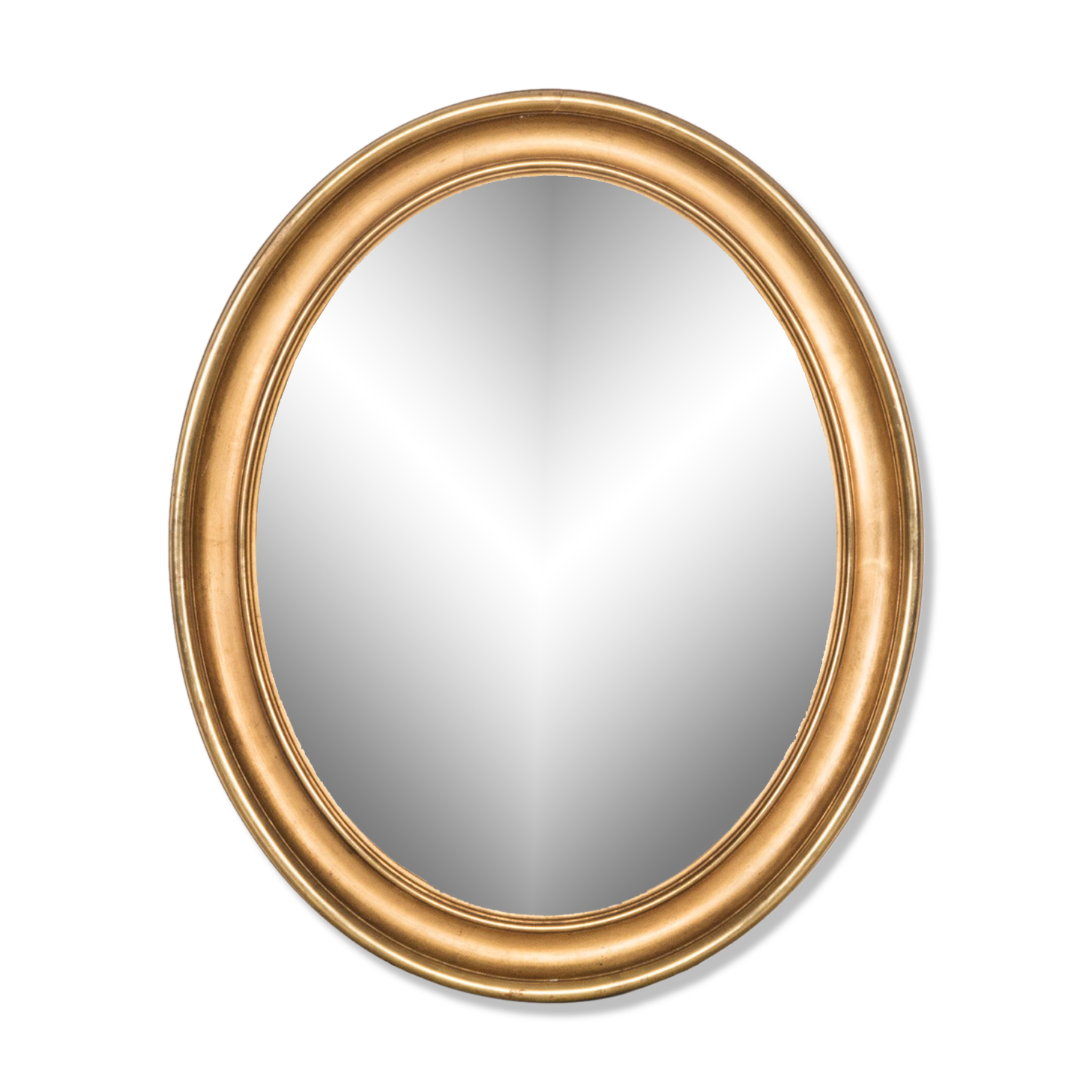 French 19th C Oval Mirror