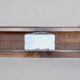 Large Art Deco wall-mounted coat rack in wood and chrome metal with mirror