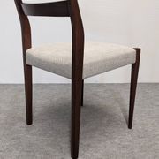 Set of 4 Scandinavian style teak chairs, France circa 1970.