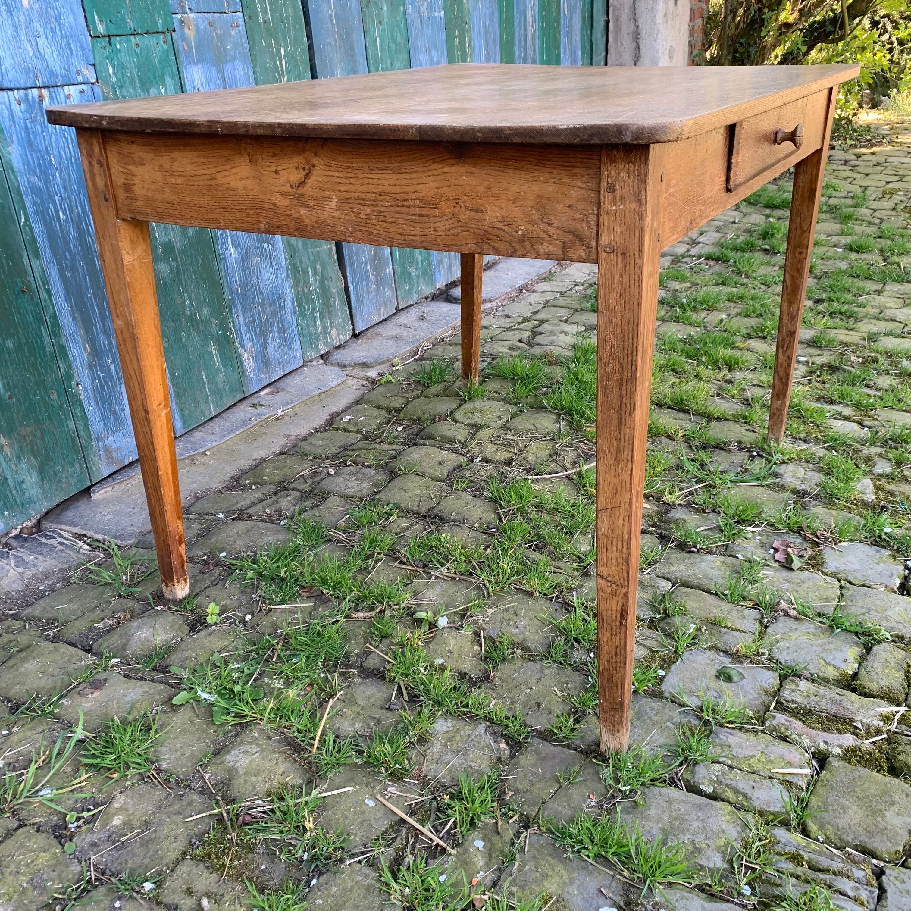 Oak farmhouse table