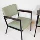 Set de 2 fauteuils en simili cuir vert menthe