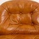 Carlo Di Carli. Leather and metal armchair. 1970s.