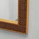 Danish Pine and Ceramic Tile Wall Mirror, 1960s
