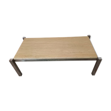 Vintage travertine coffee table