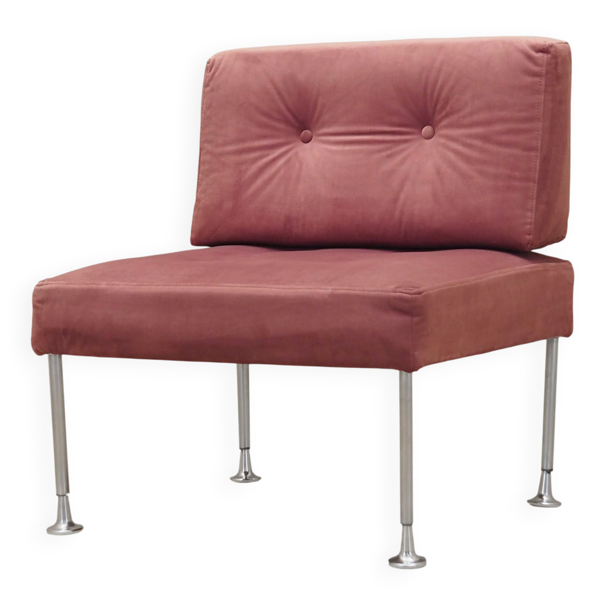 Fauteuil danois rose par Poul Cadovius, années 1960