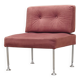 Fauteuil danois rose par Poul Cadovius, années 1960