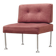 Fauteuil danois rose par Poul Cadovius, années 1960