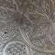 Engraved brass wall plate - oriental decor, arabesques