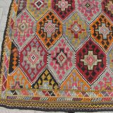 Large Kilim Rug, Vintage Rug, Home Decor rug, Turkish Kilim