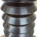 Round side table in turned wood