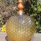 Vintage 1970s Empoli glass suspension globe