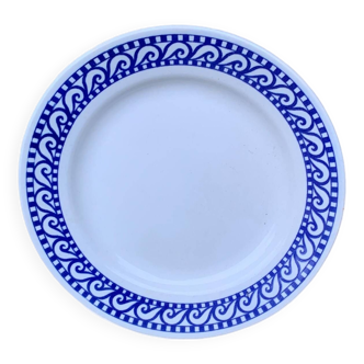 Assiette 18cm style terre de fer céramique 1973 Légèrement creuse Logo coq France derrière