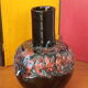 Vase pottery fat lava France