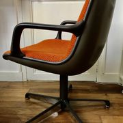 Fauteuils de bureau vintage orange pour Comforto 1980