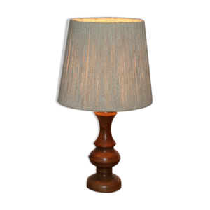 Lampe bois avec abat-jour