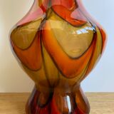 Glass paste vase 70s