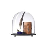Glass bell with pacific base