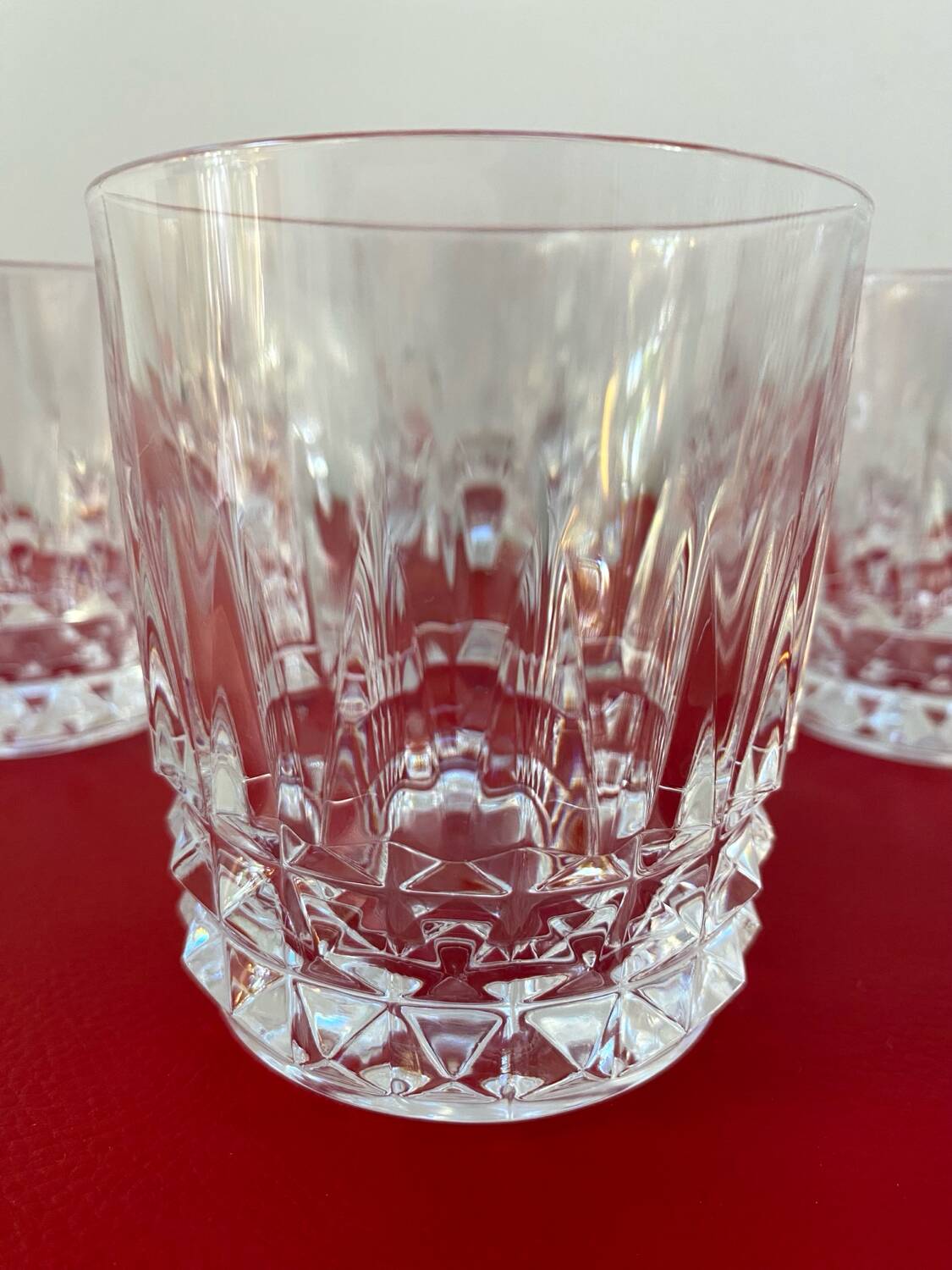 Set of 6 Arques crystal water or whisky glasses