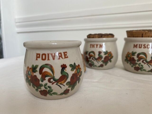 Série de 5 pots à épices