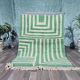 Handmade natural wool rug, size 140 x 260 cm.