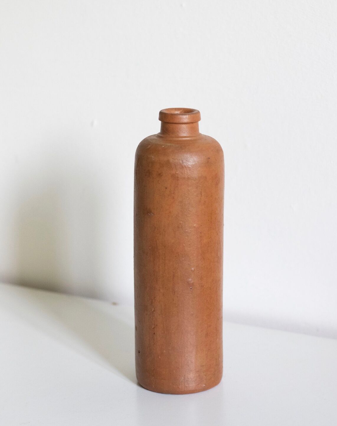 Vintage brown stoneware bottle