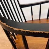 1960s Varjosen Puunjalostus beech rocking chair, Finland