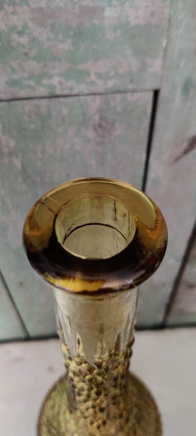 Bottle / carafe italian empoli amber