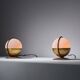 1950s Pair of Italian Table Lamp with Opaline Glass and Brass