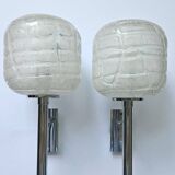 Pair of Rare Midcentury Wall Lamps Doria Leuchten, Germany, 1970s