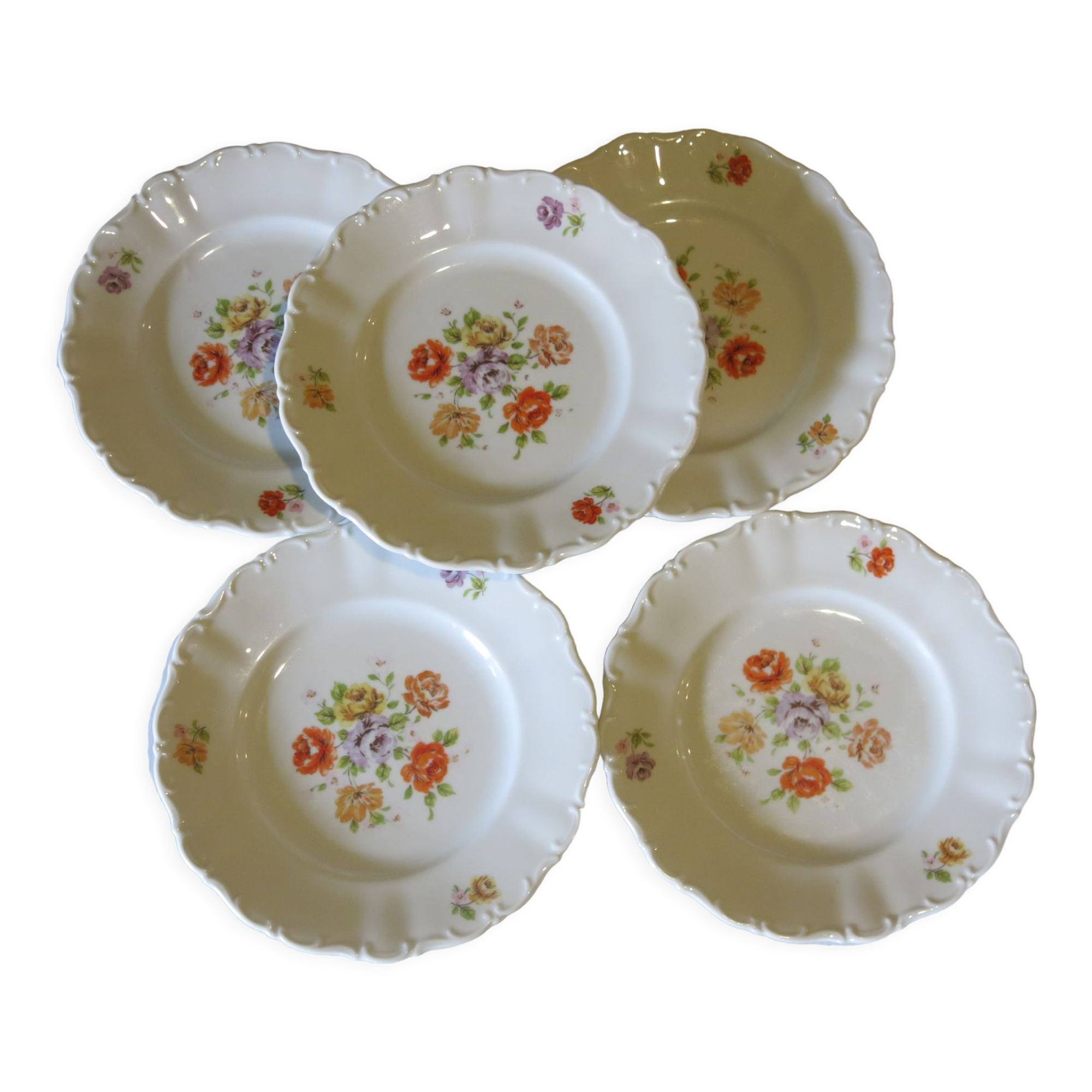 5 Germany porcelain dessert plates