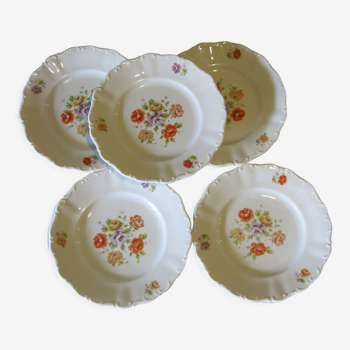 5 Germany porcelain dessert plates