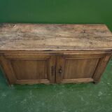 Very small rustic walnut sideboard.