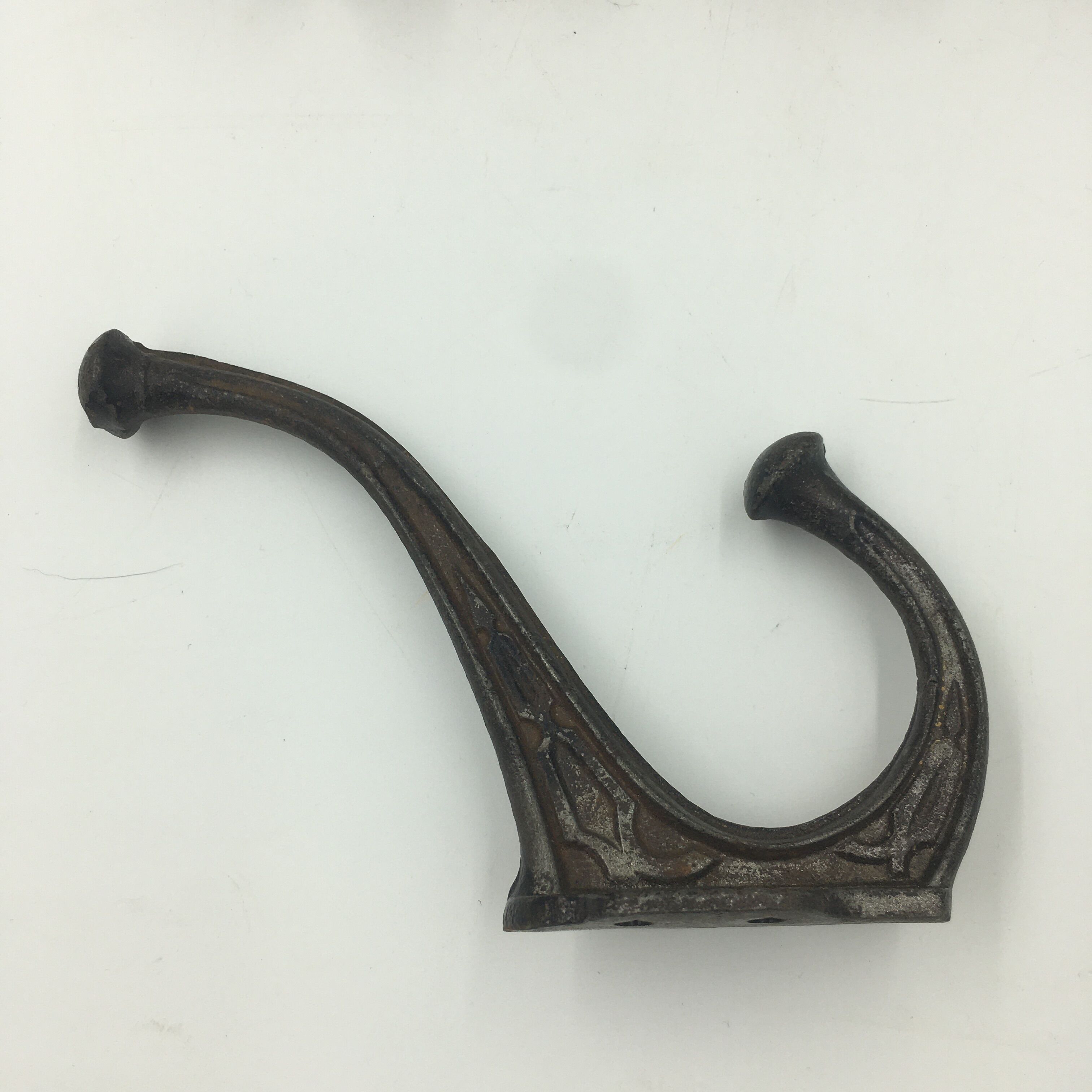 Set of 5 cast iron hooks early 20th