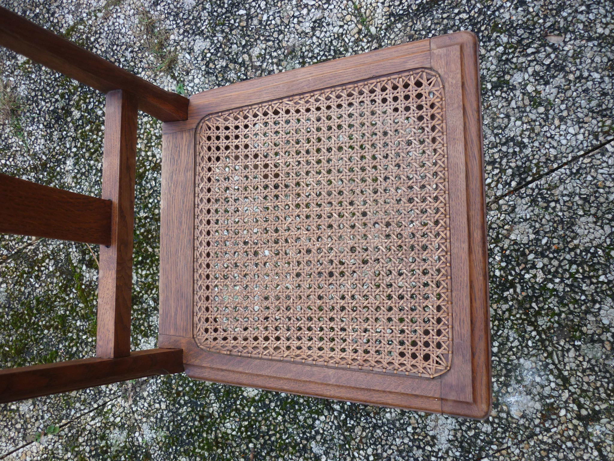 Wooden chair and art-deco annage